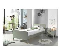 Pack Lit 90x200cm + Chevet 2 Tiroirs Vert Olive - TINY GREEN -
