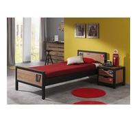 TCHAD - Pack Lit 90x200cm + Chevet en Pin Massif -