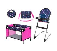 Pack Lit Bébé - Bayer - Pack Lit Bébé avec Chaise Haute - Violet - Pour Enfant - Mixte