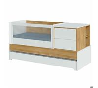 Pack lit bébé combiné avec matelas Alba Bois 70x130 cm