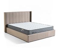 Pack Lit-coffre Magorial + Matelas Bedream 180x200cm Velours Taupe