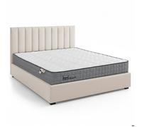 Pack Lit-coffre Songe + Matelas Bedream 180x200cm Tissu Beige