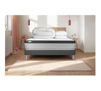 Pack lit complet - Matelas 160x200 cm + Sommier tapissier à lattes (en kit) + 2 oreillers + Couette - Vital Ergo G