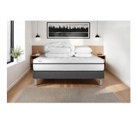 Pack Prêt A Dormir Vital Spa 160 X 200 Cm Sommier Kit Gris