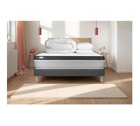 Pack lit complet - Matelas 180x200 cm + Sommier tapissier à lattes (en kit) + 2 oreillers + Couette - Vital Ergo G