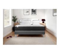 Pack lit complet - Matelas 180x200 cm + Sommier tapissier à lattes (en kit) + 2 oreillers + Couette - Vitalmemo One G