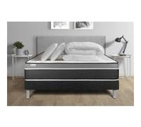 Pack Prêt A Dormir Vital Care 140 X 190 Cm Sommier Kit Noir