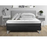 Pack prêt a dormir VITAL SOFT 140 x 190 cm sommier Kit noir