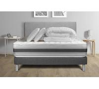 Pack lit complet - Matelas 140x190 cm + Sommier tapissier à lattes (en kit) + 2 oreillers + Couette - Vitalspring Recover G