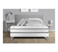 Pack Prêt A Dormir Vital Spa 160 X 200 Cm Sommier Kit Blanc