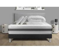 Pack Prêt A Dormir Vitalmemo Back 160 X 200 Cm Sommier Kit Noir