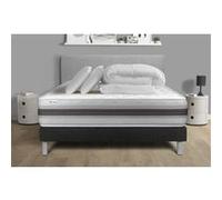 Pack Prêt A Dormir Vitalmemo Back 160 X 200 Cm Sommier Kit Noir