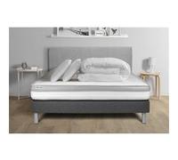 Pack lit complet - Matelas 180x200 cm + Sommier tapissier à lattes (en kit) + 2 oreillers + Couette - Vital Relax G