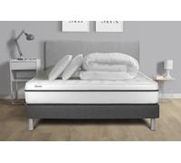 Pack lit complet - Matelas 180x200 cm + Sommier tapissier à lattes (en kit) + 2 oreillers + Couette - Vital Spa G