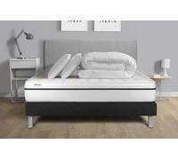 Pack lit complet - Matelas 180x200 cm + Sommier tapissier à lattes (en kit) + 2 oreillers + Couette - Vital Spa