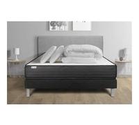 Vitalit Pack lit Prêt à Dormir Vitalpower 180 x 200 cm Sommier kit Noir