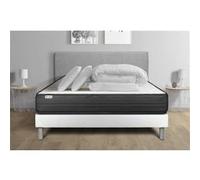 Pack Prêt A Dormir Vitalpower 180 X 200 Cm Sommier Kit Blanc