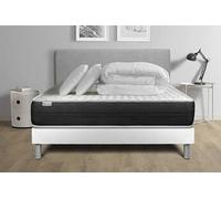 Pack prêt a dormir VITALSPRING 180 x 200 cm sommier Kit blanc