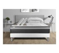 Pack Prêt A Dormir Vital Care 200 X 200 Cm Sommier Kit Blanc