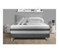 Pack prêt a dormir VITALMEMO BACK 200 x 200 cm sommier Kit gris