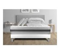 Pack lit complet - Matelas 200x200 cm + Sommier tapissier à lattes (en kit) + 2 oreillers + Couette - Vitalspring Recover G