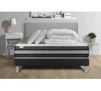 Pack Prêt A Dormir Vitalspring Zen 200 X 200 Cm Sommier Kit Noir