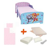 Pack lit complet Premium Pat'Patrouille - Violet - 1 place - Inclus sommier et matelas - Style enfant