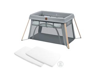 Pack Lit de voyage Calao Light + lot de 2 drap housses