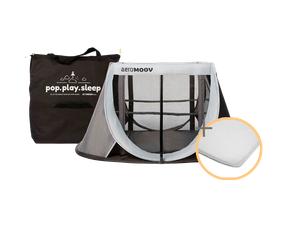 Pack Lit de voyage pliant Instant + drap housse