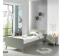 Pack - Lit Enfant & Chevet "Billy" 90x200cm Vert