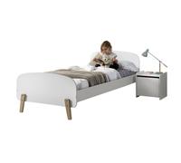 Pack - Lit Enfant & Chevet "Kiddy" 90x200cm Blanc