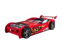 Vipack Funbeds Lit Voiture Le Mans Rouge + Matelas