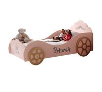 Pack - Lit Enfant & Matelas ""Voiture"" 90x200cm Rose