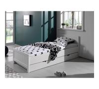 Pack - Lit Enfant, Sommier & Tiroir "Erik" 90x200cm Blanc