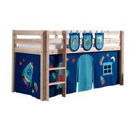 Pack - Lit Enfant, Tente & 3 Pochettes "Pino Astronaute II" Naturel