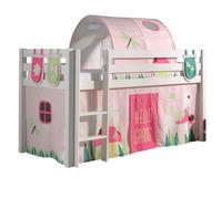 Pack - Lit Enfant, Tente, 3 Pochettes & Tunnel "Pino Spring" Blanc