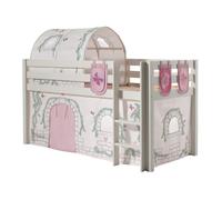 Pack - Lit Enfant, Tente, Tunnel & 3 Pochettes "Pino Birdy" Blanc