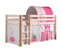 Pack - Lit Enfant, Tente & Tunnel "Pino Princesse" Naturel