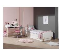 Pack - Lit Enfant, Tiroir & Bureau "Kiddy" Blanc