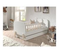 Pack - Lit Enfant & Tiroir de Lit "Kiddy" 70x140cm Blanc