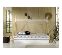 Pack - Lit Enfant & Tiroir "Tipi" 90x200cm Blanc