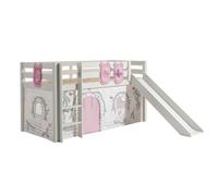Pack - Lit Enfant Toboggan, Tente & 3 Pochettes "Pino Birdy" Blanc