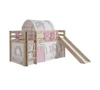 Pack - Lit Enfant Toboggan, Tente, Tunnel & 3 Pochettes ""Pino Birdy"" Naturel