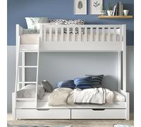 Pack - Lit Familial & 2 Tiroirs "Scott" Blanc