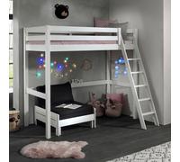 Pack - Lit Mezzanine & Fauteuil-Lit "Pino" Blanc
