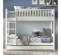 Pack - Lit Superposé Enfant & Tiroir "Scott" Blanc