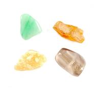 Pack Lithothérapie ""Confiance en soi"" Assortiment de 4 pierres naturelles Multicolore