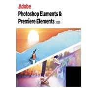Pack Logiciel - Adobe - Photoshop Elements 2025 & Premiere Elements 2025 - 3 ans - PC, Mac - Clé numérique