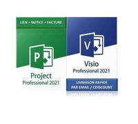Pack logiciel - Microsoft - Project 2021 Pro - Visio 2021 Pro - Windows 10/11 - Téléchargement Vendu par Victoria77