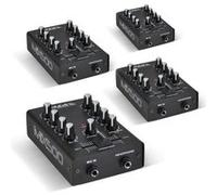 pack lot de 4 tables de mixages 2 canaux 3 entrées ibiza sound mix500 G
